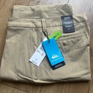 Quiksilver Tan Chino Pants Versatile Cotton Twill